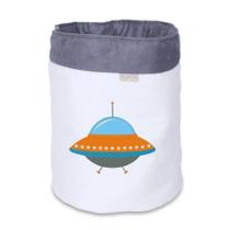 Cesto Organizador Disco Voador Off White e Cinza