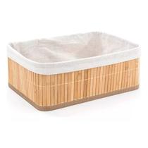 Cesto Organizador Dobrável Bambu Claro 29x19cm 9427 - Mimo Style