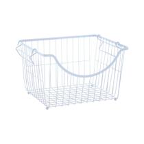 Cesto Organizador Empilhável Retangular Branco Mor Cesto Organizador Empilhável Retangular Branco Mor
