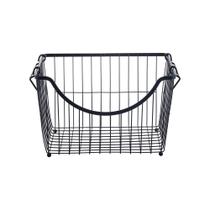 Cesto Organizador Empilhável Retangular Preto