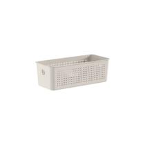 Cesto Organizador Flow 27x12cm Fechado Martiplast Ou - Bege
