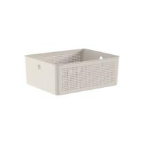 Cesto Organizador Flow 34x27cm Fechado Martiplast Ou - Bege