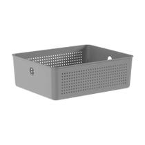Cesto Organizador Flow 8,2 Litros - Chumbo - Ou Cesto Organizador Flow 8,2 Litros - Chumbo - Ou