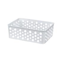 Cesto Organizador Gaveta Com Colorido Cestinho Vazado Empilhável Escritório Armário Quarto Cesto Organizador Gaveta Com Colorido Cestinho Vazado Empilhável Escritório Armário Quarto