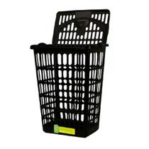 Cesto organizador grande 48l roupa suja telado grande 48 l