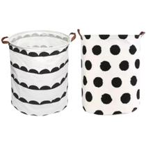 Cesto Organizador Grande De Brinquedo E Roupa Suja Dobrável 60 L