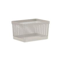 Cesto Organizador Grid Fechado 20 Litros Martiplast Ou - Bege