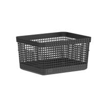 Cesto Organizador Grid - Preto - 8 Litros - Ou Cesto Organizador Grid - Preto - 8 Litros - Ou