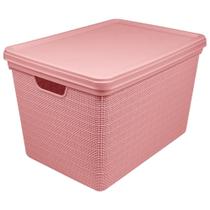 Cesto Organizador Juta 22 L Empilhável Multiuso Roupa Objetos Cesto Organizador Juta 22 L Empilhável Multiuso Roupa Objetos