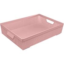 Cesto Organizador Juta A3 11,5 Litros Rosa 45x32x9,5 Cm 3129 Jaguar