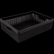 Cesto Organizador Juta A4 5,2 Litros Preto 33x23x8,5 Cm 3130 Jaguar