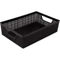 Cesto Organizador Juta A5 2 Litros Preto 24x16,5x6,5 Cm 3179 Jaguar