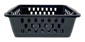 Cesto Organizador Médio 1400 ML Preto 20x15x6cm 1948 Ercaplast