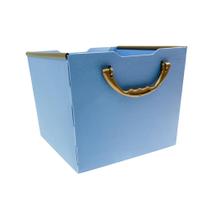 Cesto Organizador Médio Azul Claro - Dello Cesto Organizador Médio Azul Claro - Dello