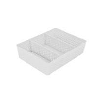 Cesto Organizador Médio com 2 Divisórias Removíveis 23x17x5,6 Caixa Cesta Rattan Organizadora Cestinho Colméia Lummar - Cesto Organizador Médio com 2 Divisórias Removíveis 23x17x5,6 Caixa Cesta Rattan Organizadora Cestinho Colméia Lummar -
