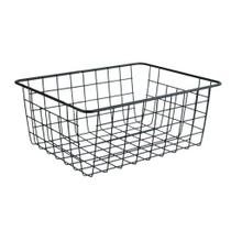 Cesto Organizador Metal 28x21,5cm Vazado Preto