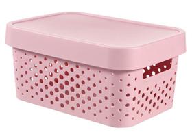 Cesto Organizador Modular Infinity 4,5l Rosa Curver Keter
