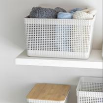 Cesto Organizador Multiuso Branco Oceano 8L Grid