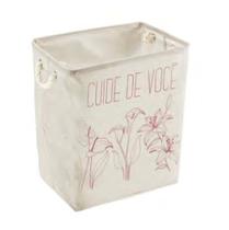 Cesto Organizador Multiuso C/ Frase Motivacional Dobrável