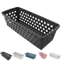 Cesto Organizador Multiuso Decorativo Pequeno Comprido p/ Gaveta Armário 28x11 cm Cesto Organizador Multiuso Decorativo Pequeno Comprido p/ Gaveta Armário 28x11 cm
