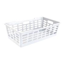 Cesto Organizador Multiuso Grande Atenas Branco 29x15x51Cm Cesto Organizador Multiuso Grande Atenas Branco 29x15x51Cm