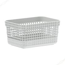 Cesto Organizador Multiuso Grid 2,5L Caixa Closet Roupa Escritorio Cozinha
