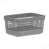 Cesto Organizador Multiuso Grid 2,5L Caixa Closet Roupa Escritorio Cozinha