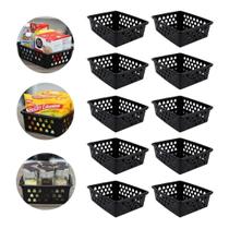 Cesto Organizador Multiuso Kit 10 Peças 16x12,5cm Tamanho P