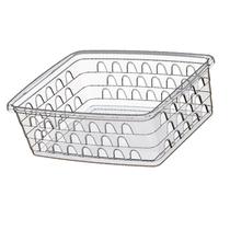 Cesto Organizador Multiuso Médio Transparente 20x6x15 CM Cesto Organizador Multiuso Médio Transparente 20x6x15 CM