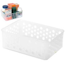 Cesto Organizador Multiuso P 19X13,8X6,5 Cm Translucido