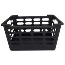 Cesto Organizador Multiuso Porta Objetos Caixa Atenas Guarda Roupa Armario Banheiro Lavanderia Gaveta Preto Cesto Organizador Multiuso Porta Objetos Caixa Atenas Guarda Roupa Armario Banheiro Lavanderia Gaveta Preto