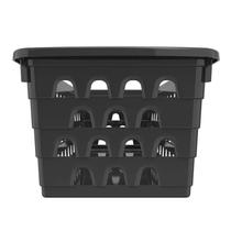 Cesto Organizador Multiuso Retangular Comprido Preto