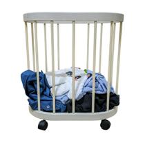 Cesto Organizador Multiuso Rodinhas Carrinho Auxiliar Roupa Objetos Acessorios Banheiro Cozinha Casa Salao