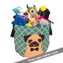 Cesto Organizador P/ Brinquedos Pet Tam. P - Pug Cesto Organizador P/ Brinquedos Pet Tam. P - Pug