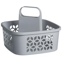 Cesto Organizador p/ Limpeza Plástico Resistente c/ Alça Central Anatômica p/ Transporte Fácil e Prático Lavanderia