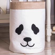 Cesto Organizador Panda Off White e Cáqui Cesto Organizador Panda Off White e Cáqui