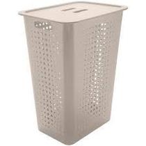 Cesto Organizador para Roupas Sujas, Limpas Com Tampa 47 Litros OU Martiplast