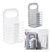 Cesto Organizador Parede Armário Banheiro Multiuso Dobrável Cesto Organizador Parede Armário Banheiro Multiuso Dobrável