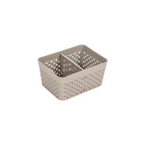 Cesto Organizador Pequeno com 1 Divisória Removível 11,5x8,6x5,5cm Caixa Cesta Rattan Organizadora Cestinho Colméia - Cesto Organizador Pequeno com 1 Divisória Removível 11,5x8,6x5,5cm Caixa Cesta Rattan Organizadora Cestinho Colméia -