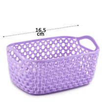 Cesto Organizador Plástico 7,5x16,5 Vazado Color - Tudo em Caixa Cesto Organizador Plástico 7,5x16,5 Vazado Color - Tudo em Caixa