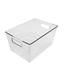 Cesto Organizador Plástico com Alça Multiuso 29x20cm