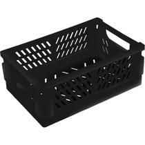 Cesto Organizador Plástico Dobrável G Preto Cesto Organizador Plástico Dobrável G Preto