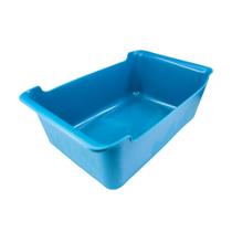 Cesto Organizador Plástico Multiuso 36cm - Azul