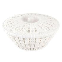 Cesto Organizador Plástico Redondo com Tampa - 31cm - Catuaí