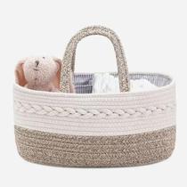 Cesto Organizador Porta Fraldas Linha Rope 14 Litros em corda de Algodão Easy Decor