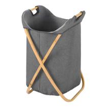 Cesto Organizador Porta Objetos Em Bambu Tecido Oxford 60cm - Clink