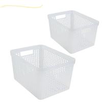 Cesto organizador pra arrumar armario gaveta caixa guardar objetos porta treco grande 17 litros preto Cesto organizador pra arrumar armario gaveta caixa guardar objetos porta treco grande 17 litros preto