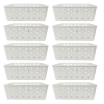 Cesto Organizador Premium Branco 19x13,5cm 123Organizei