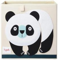 Cesto Organizador Quadrado Panda - 3 Sprouts
