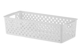 Cesto organizador quadratta 34x 15x 9cm branco